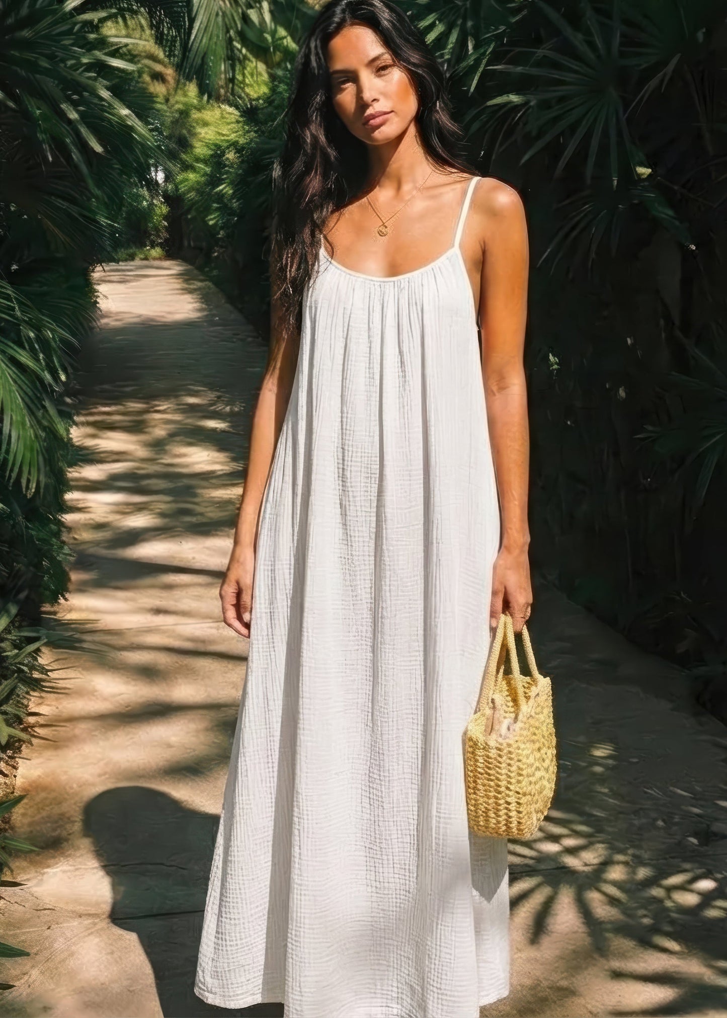 Victoria backless cami dress