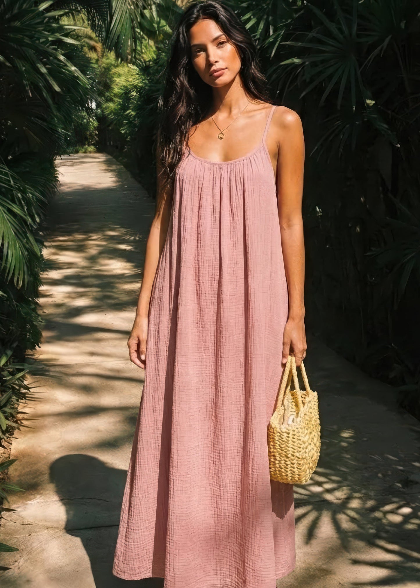 Victoria backless cami dress