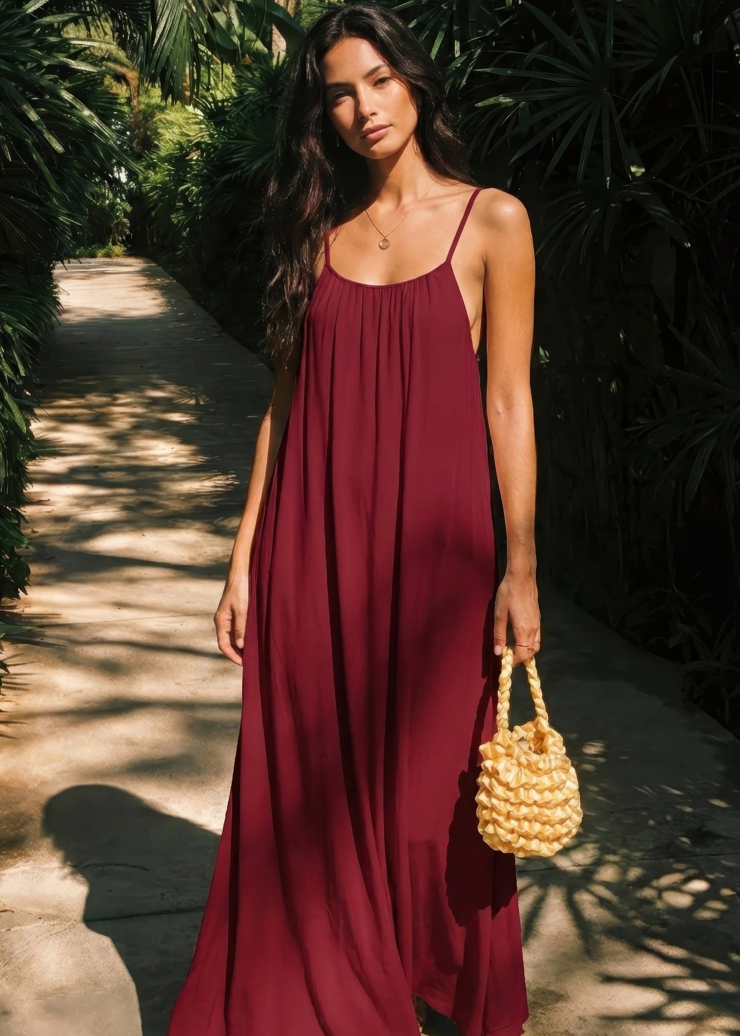 Victoria backless cami dress