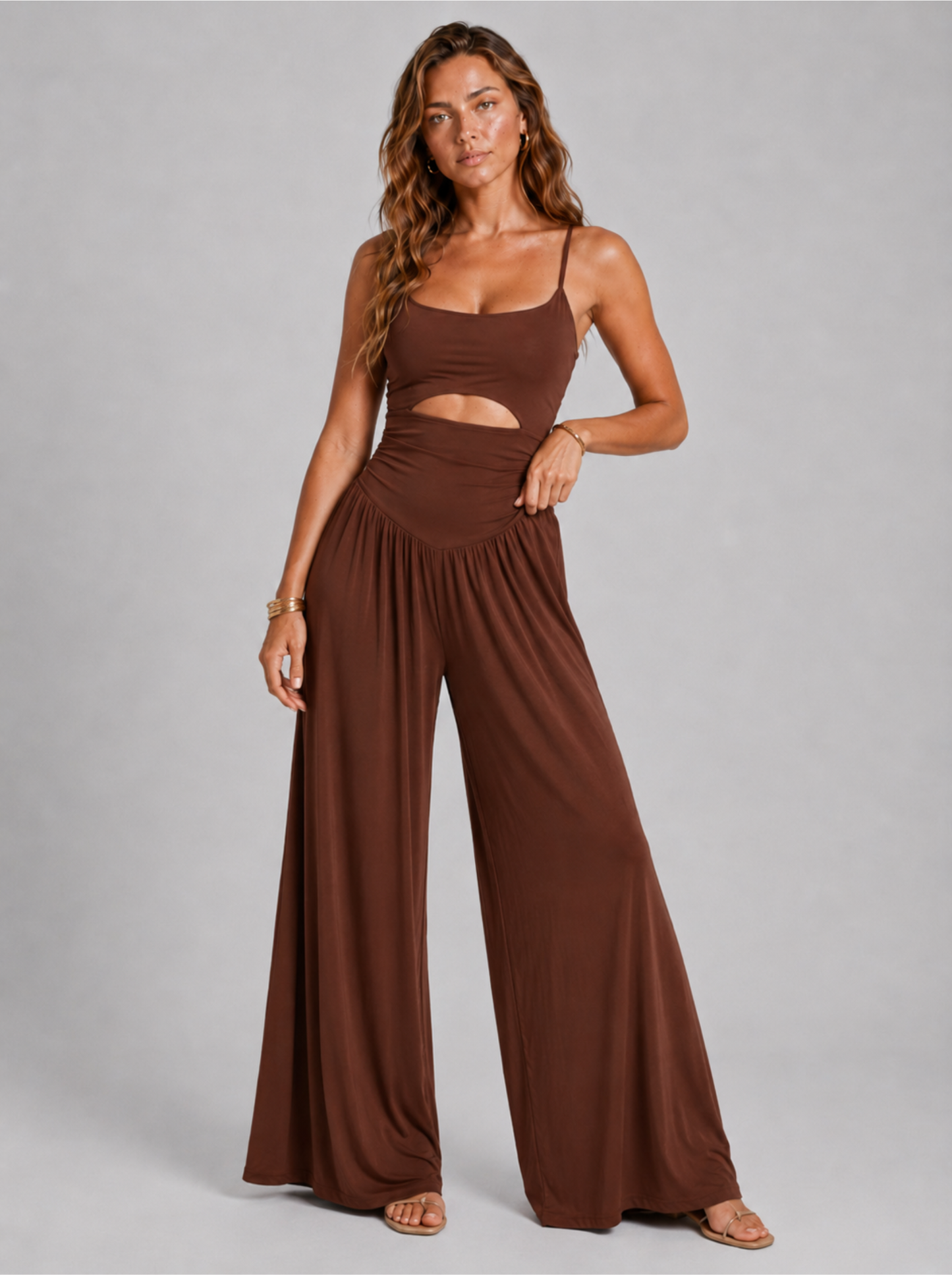 Luna | Cut-Out Tie-Back Jumpsuit