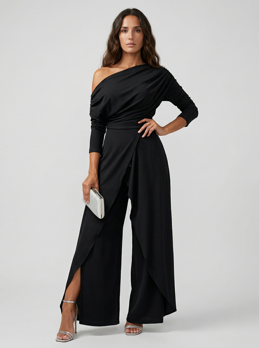 Aitana | One-Shoulder Wide-Leg Jumpsuit