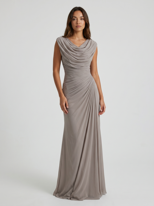 Amalia | Elegant Draped Maxi Dress