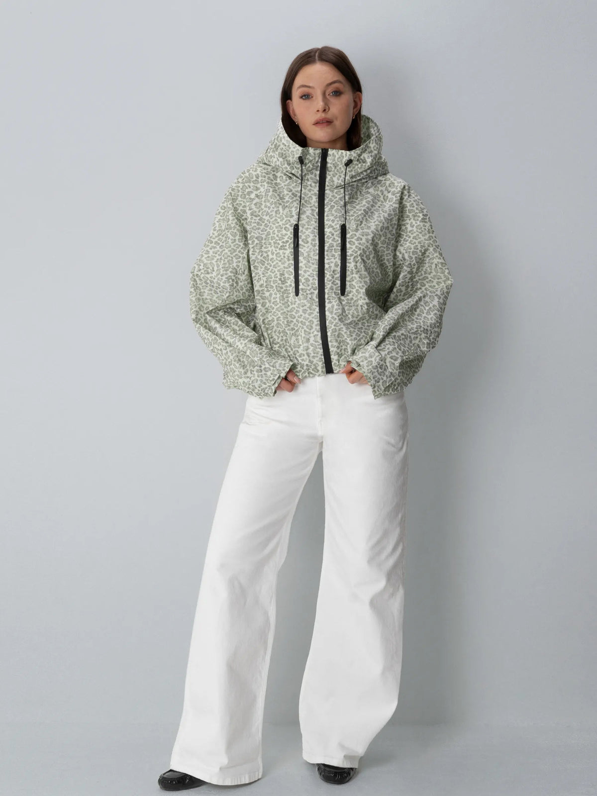 Oversized short waterproof Jacket