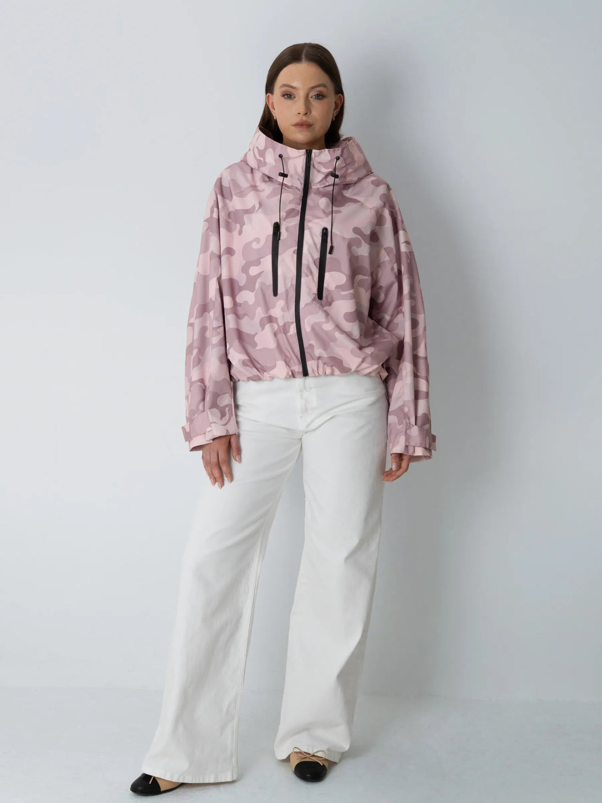 Oversized short waterproof Jacket