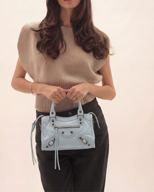 It girl bag small - Baby blue