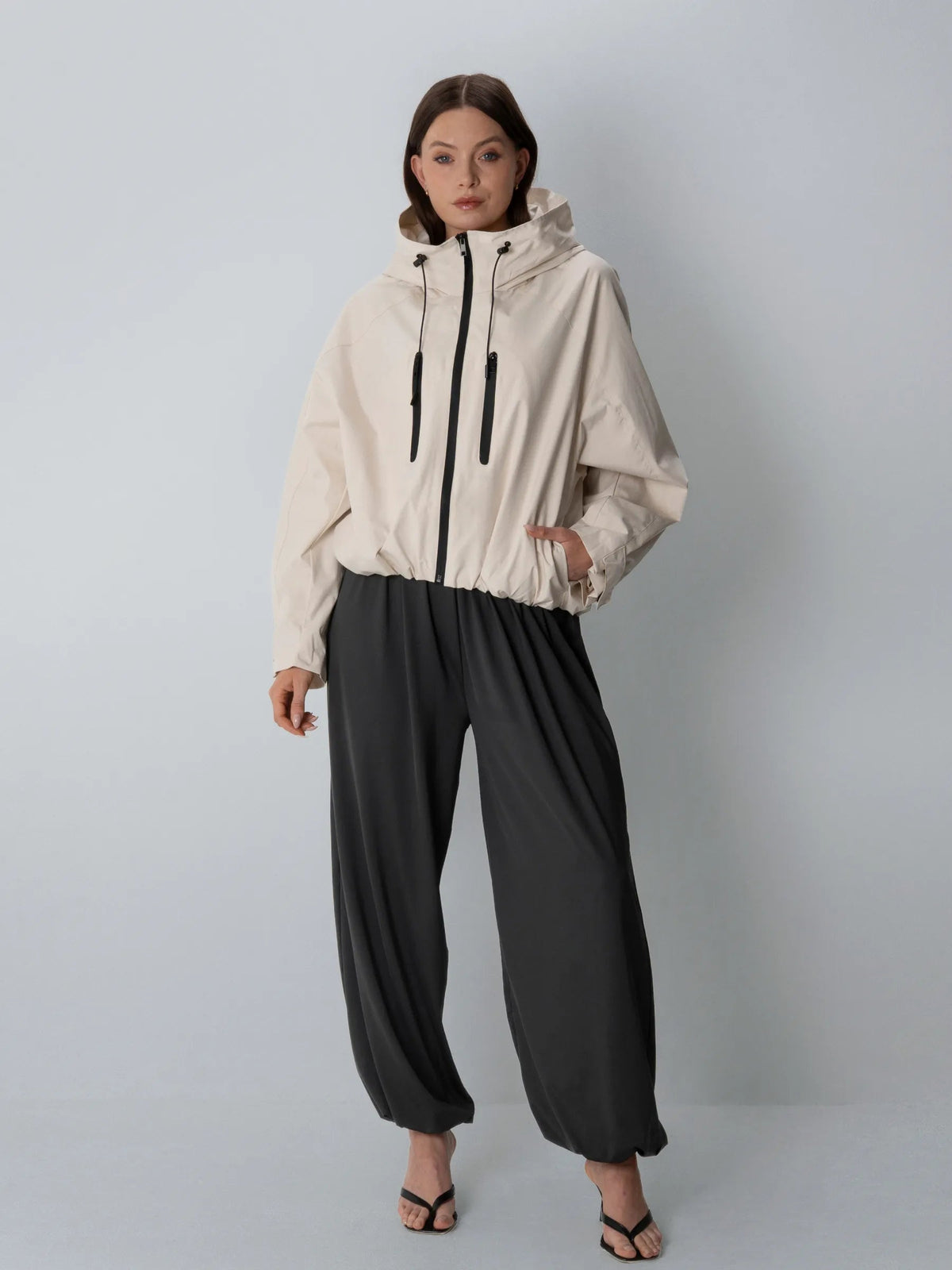 Oversized short waterproof Jacket