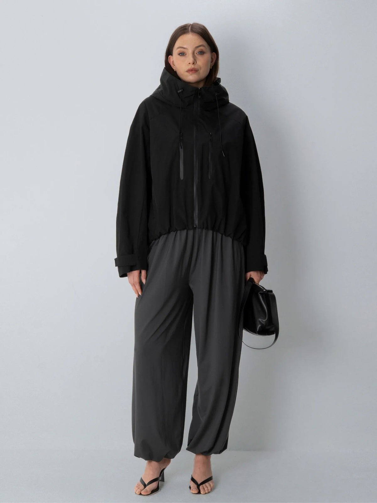 Oversized short waterproof Jacket